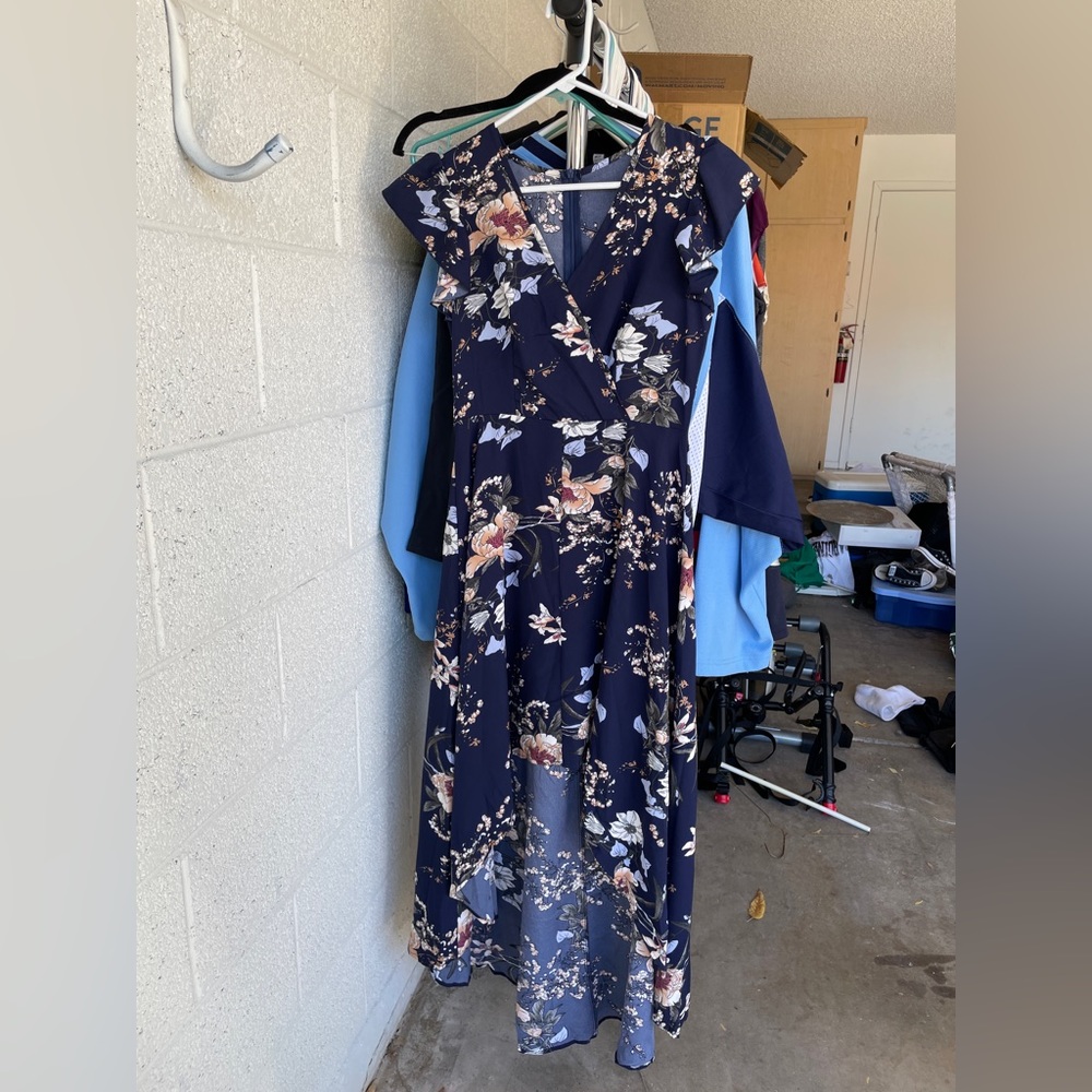 Floral high low dress